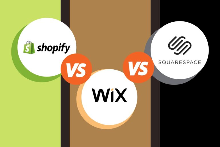 shopify vs wix vs squarespace