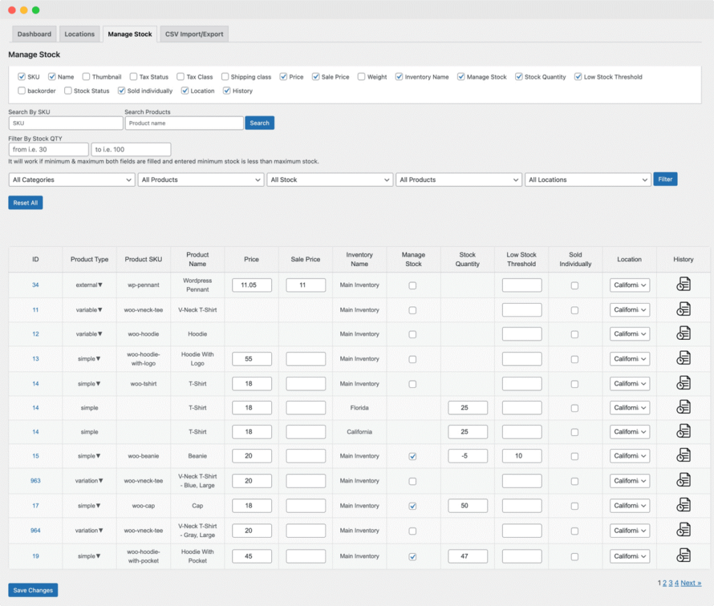 Multi Inventory Management for WooCommerce