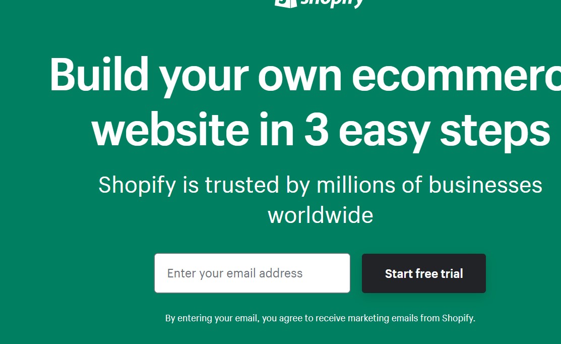 Sign Up For A Shopify Account