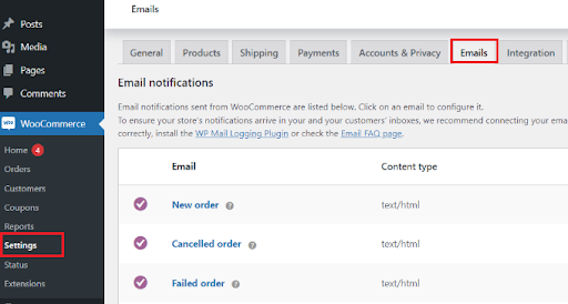 wordpress-admin-where-emails-can-be-customized