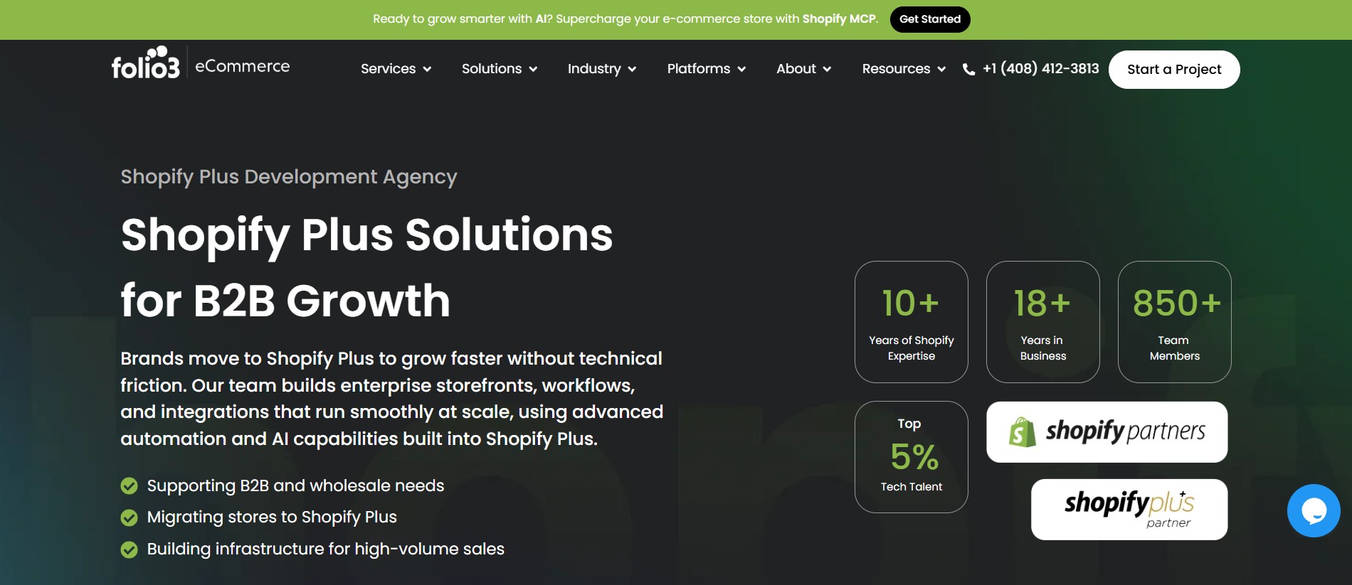 Shopify Plus Development Enterprise Agency
