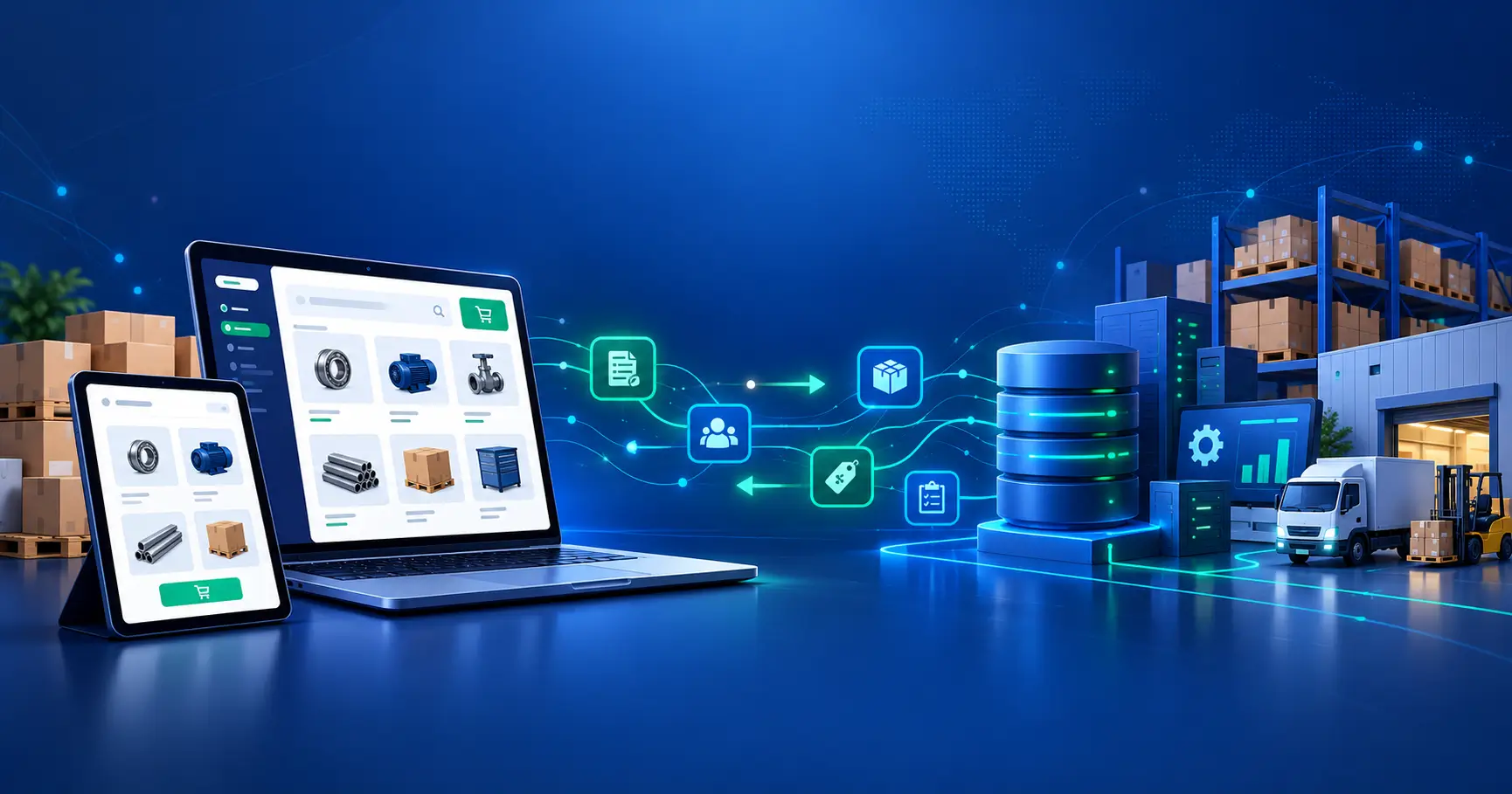 Folio3 ecommerce connects B2B storefronts to ERP systems for enterprise commerce Folio3 ecommerce connects B2B storefronts to ERP systems for enterprise commerce