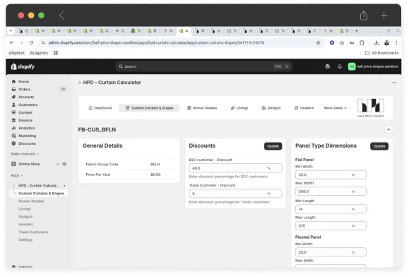 Custom Admin UI for Attribute Management