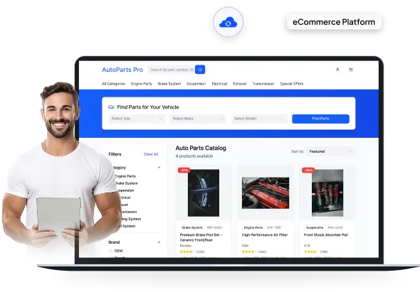 Modern Auto Parts Store Built for Complex Catalogs and Buyers