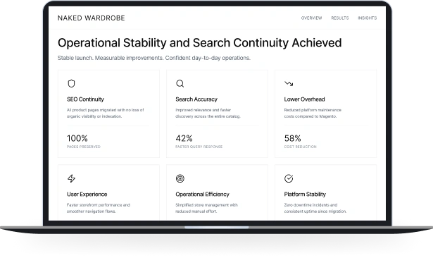 Results: Operational Stability and Search Continuity