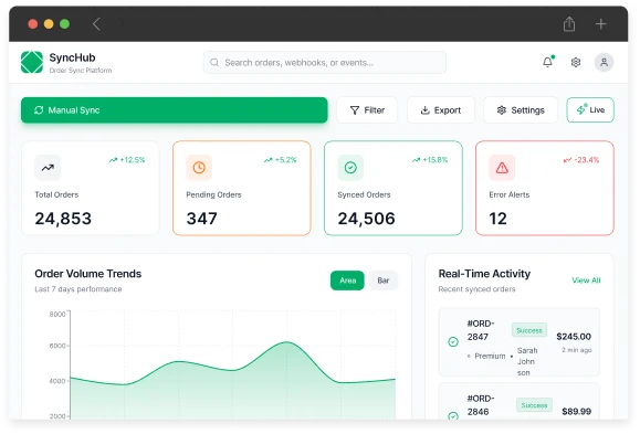 Webhook-Based Order Sync