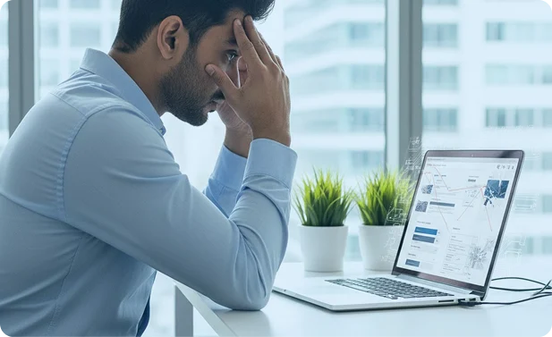 Disconnected ERP, CRM, and Ordering Systems