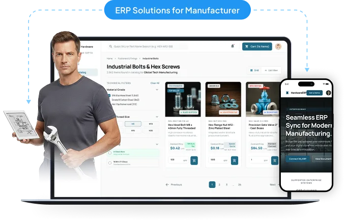 ERP-Aligned Ecommerce for Manufacturers