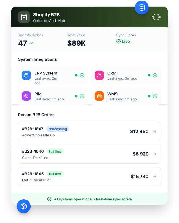 Order-to-Cash Integrations That Keep B2B Accurate