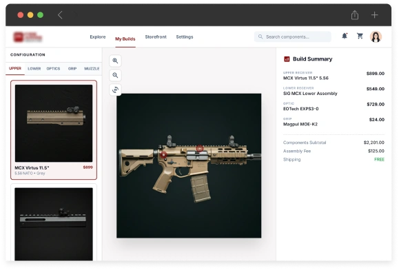 Configurable Firearms Experience