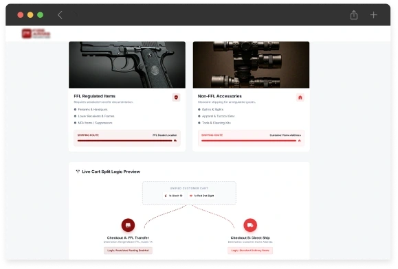 FFL and non-FFL Cart Separation