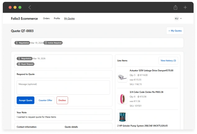 Interactive Negotiation Workflow