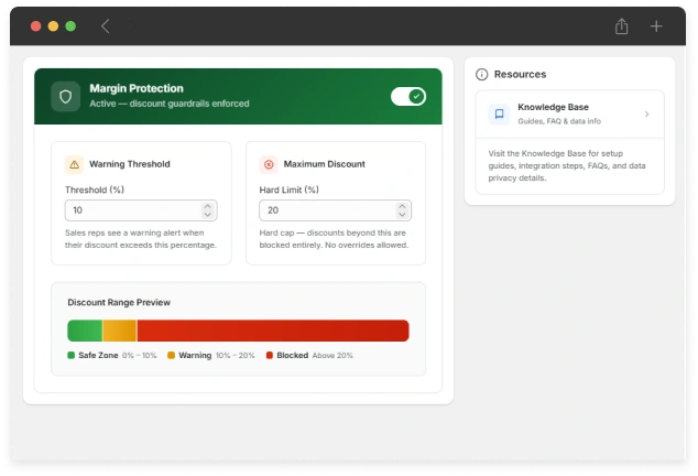 Margin Protection and Approval Rules