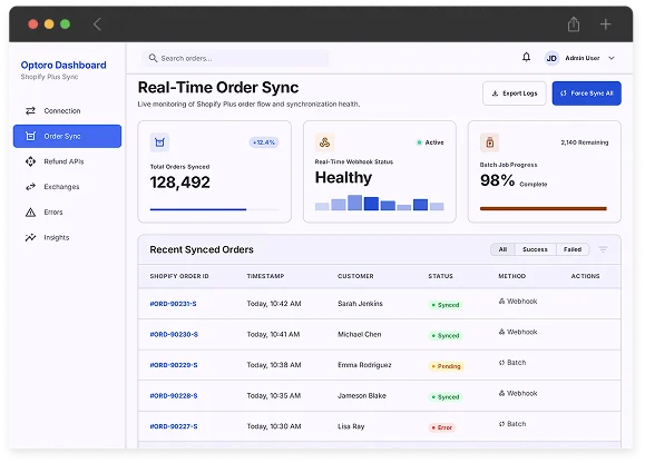 Order Synchronization